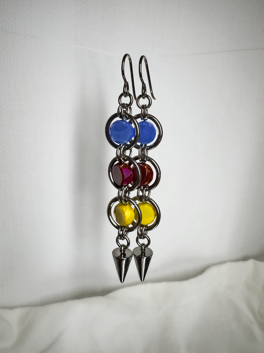 The Modernist Jester Earrings