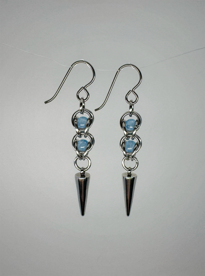 The Saint’s Blue Byzantine Spike Earrings