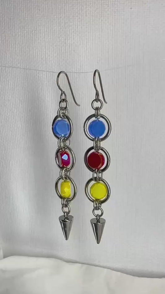 The Modernist Jester Earrings